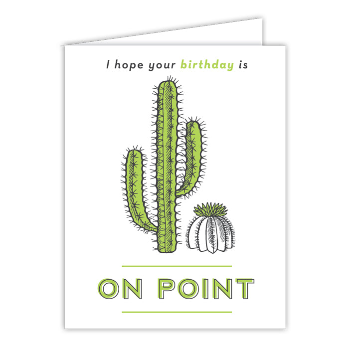 I Hope Your Birthday Is On Point Small Folded Greeting Card
