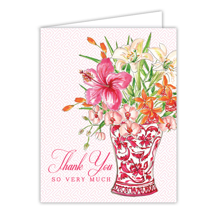 Thank You So Very Much Small Folded Greeting Card
