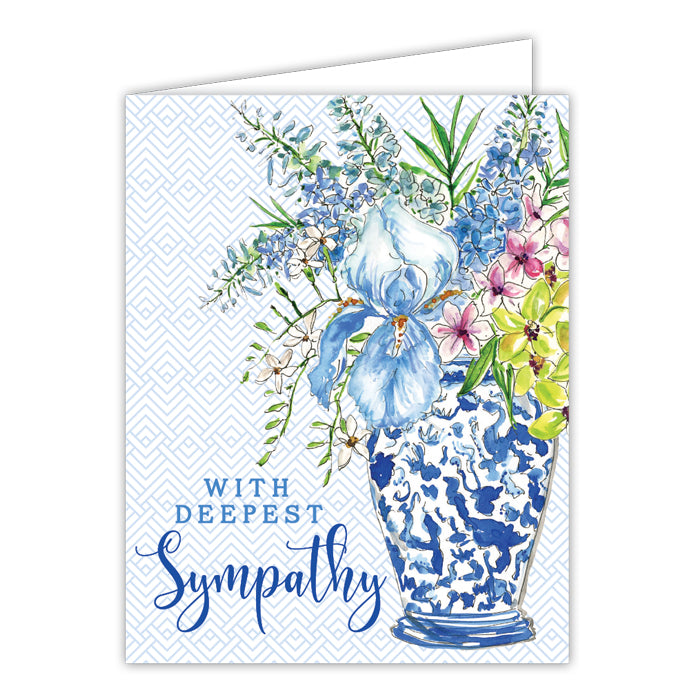 With Deepest Sympathy Small Folded Greeting Card