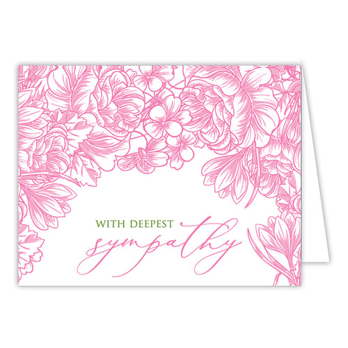 With Deepest Sympathy Small Folded Greeting Card