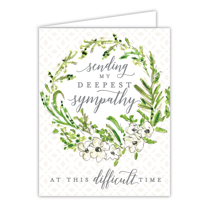 Sending My Deepest Sympathy At This Difficult Time Small Folded Greeting Card – RosanneBECK Collections sending-my-deepest-sympathy-at-this-difficult-time-small-folded-greeting-card-rosannebeck-collections