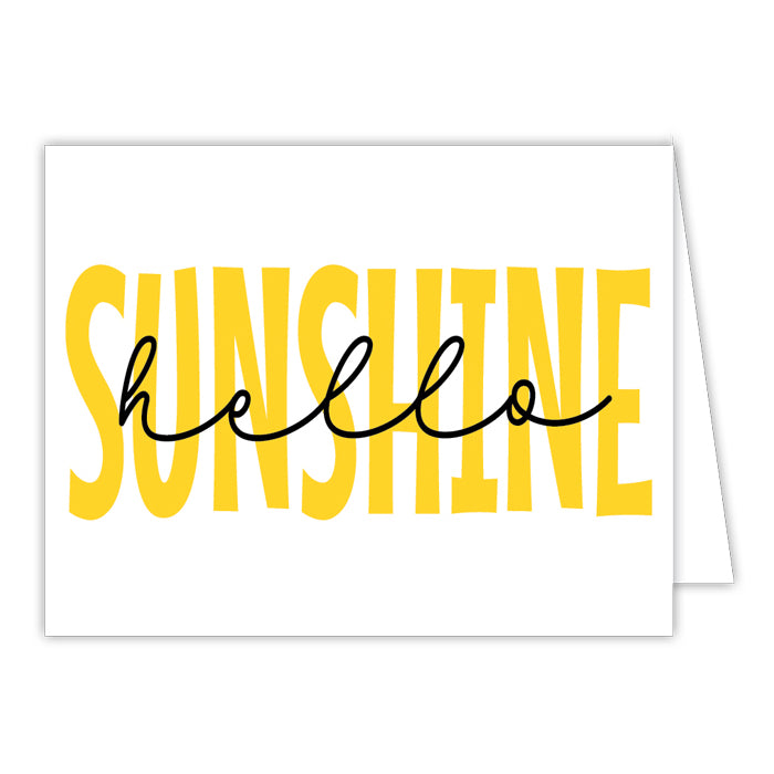 Hello Sunshine Small Folded Greeting Card