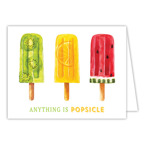 Anything Is Popsicle Small Folded Greeting Card