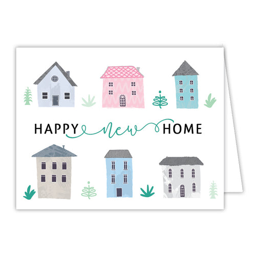Happy New Home Small Folded Greeting Card