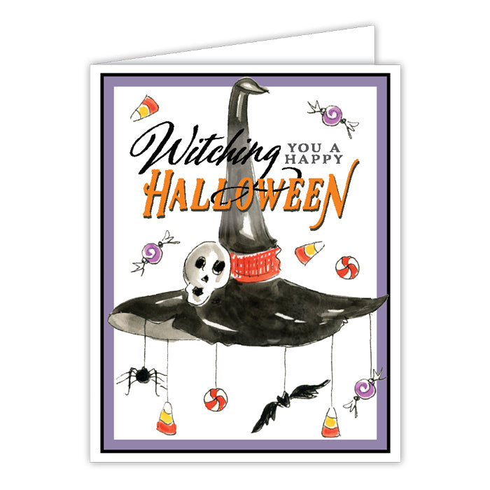 Witching You A Happy Halloween Greeting Card