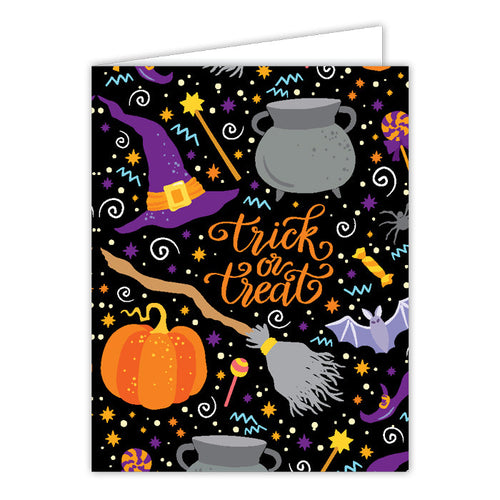 Trick Or Treat Magical Greeting Card