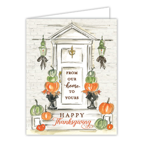 Fall Festive Front Door Greeting Card