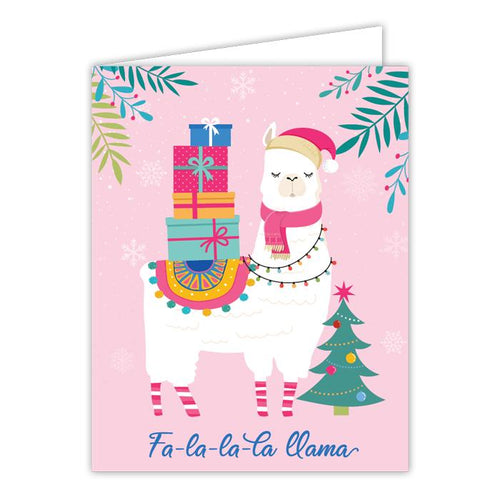 Fa-La-La-La Llama Greeting Card