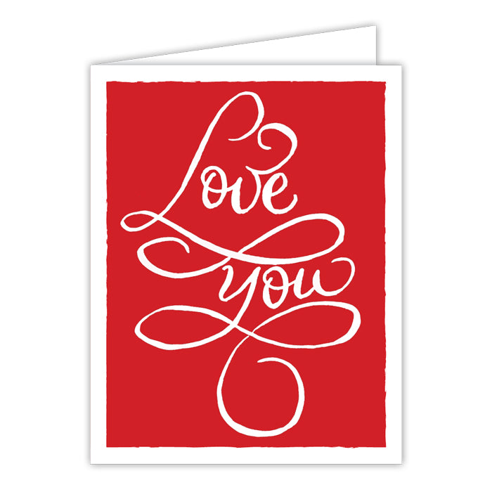 Love You Red Greeting Card