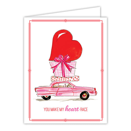 Valentine’s Car Greeting Card