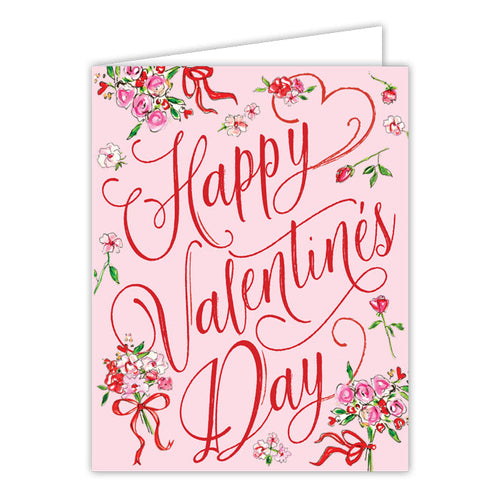 Happy Valentine’s Day Sweet Pink Greeting Card