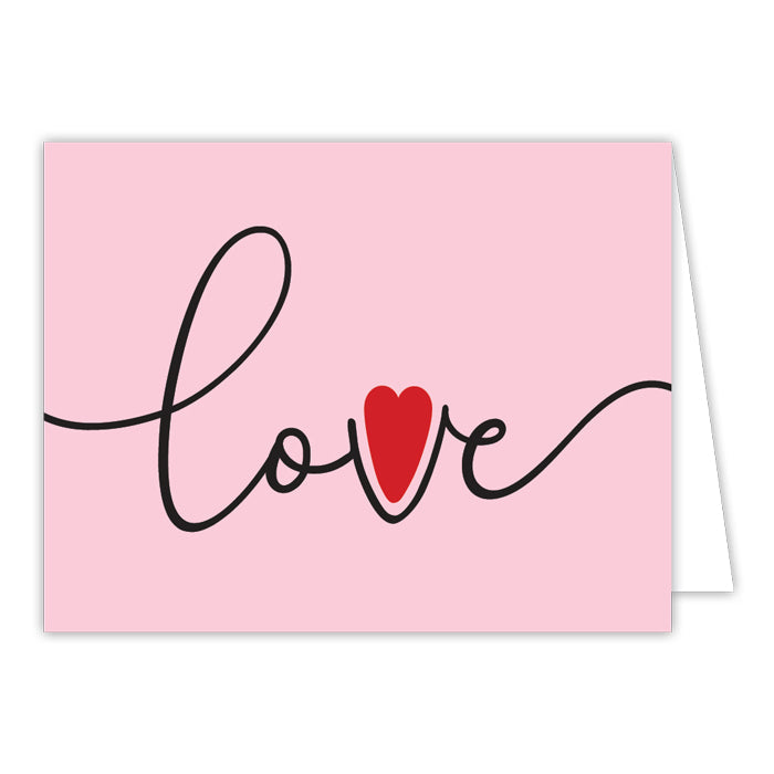 Love Pink Greeting Card