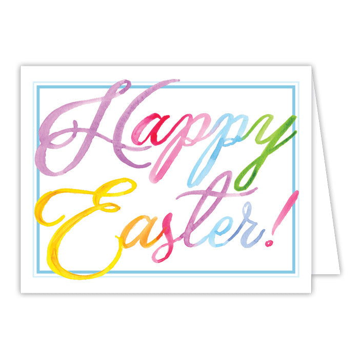 Handpainted Happy Easter Greeting Card