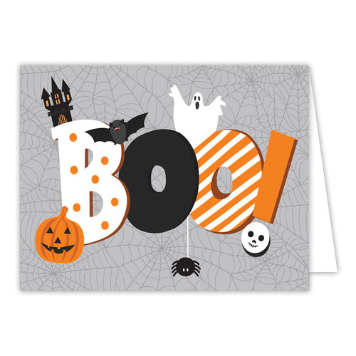 BOO! Halloween Icons Greeting Card
