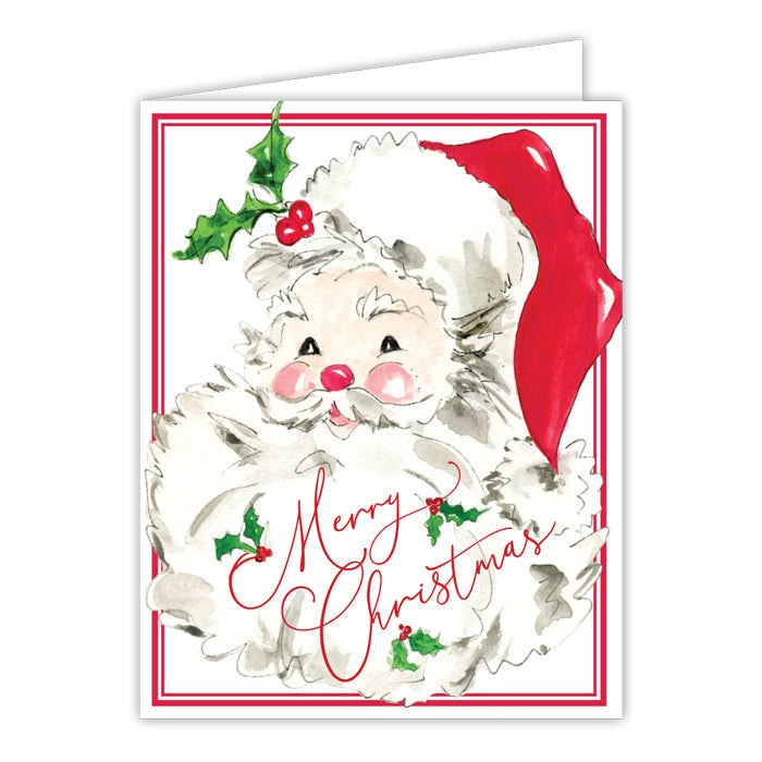 Red Santa Greeting Card