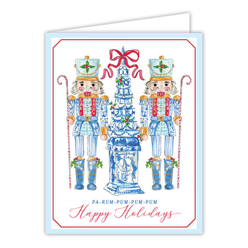 Chinoiserie Nutcrackers Greeting Card