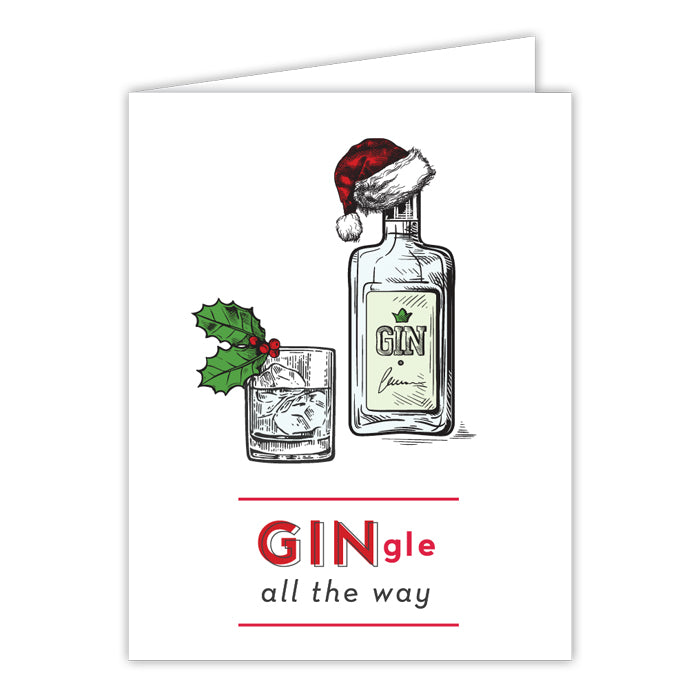 GINgle All The Way Greeting Card