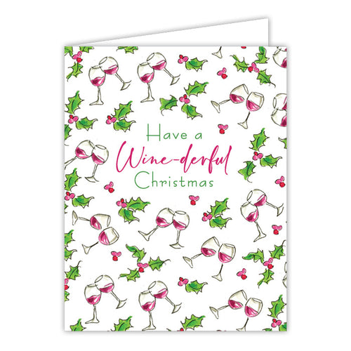 Have A Wine-derful Christmas Greeting Card