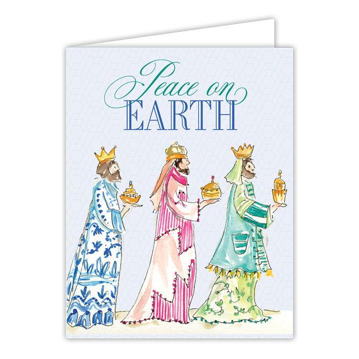 Peace on Earth Wisemen Greeting Card