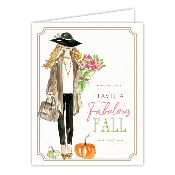 Have A Fabulous Fall Fashionista Greeting Card