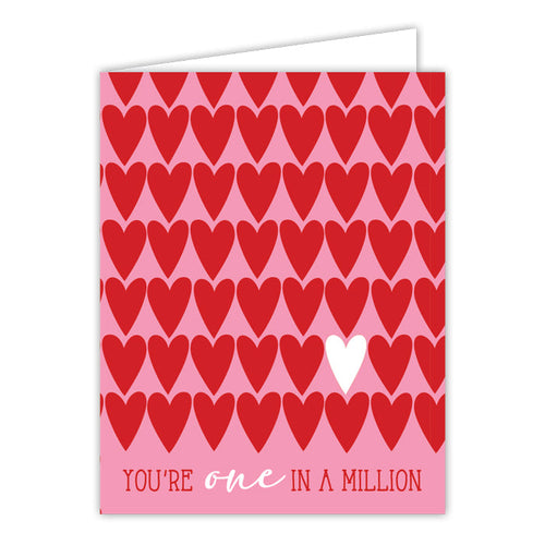 Repeating Hearts Greeting Card