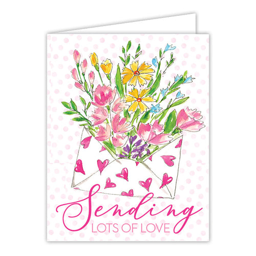 Floral Envelope Valentine’s Greeting Card