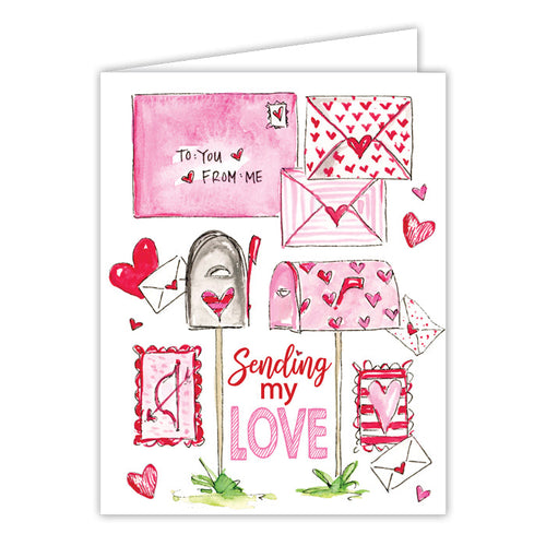 Valentine’s Mailboxes Greeting Card