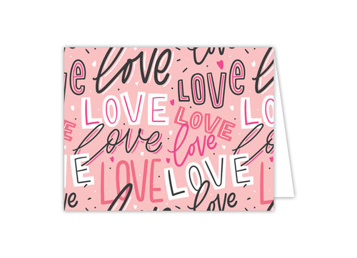 Love Love Love Greeting Card