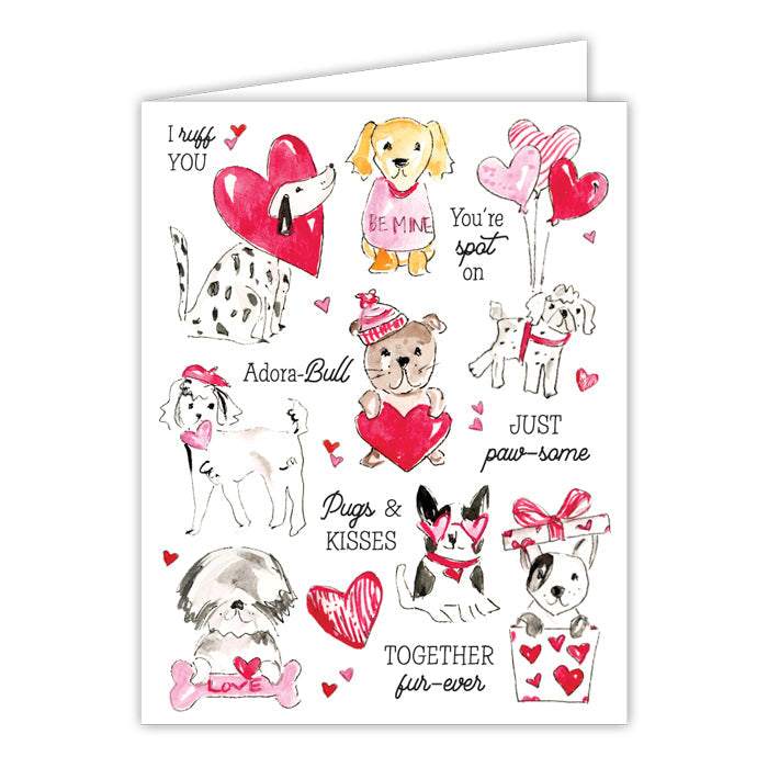 Valentine’s Dogs Greeting Card
