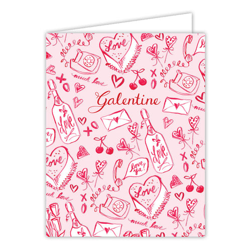 Valentine’s Toile Greeting Card