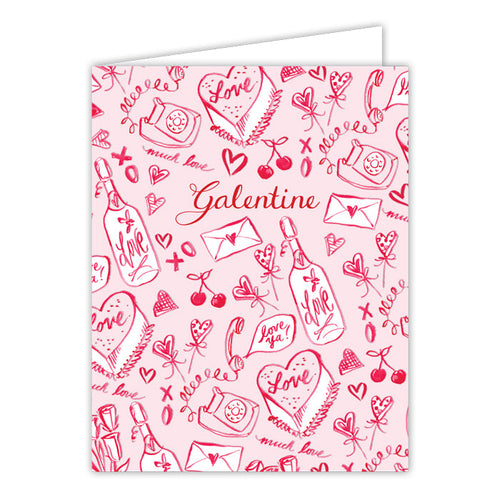 Valentine's Toile Greeting Card – RosanneBECK Collections