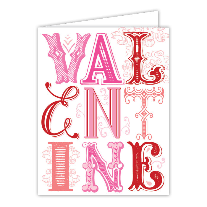 Valentine Letters Greeting Card