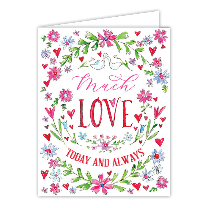 Much Love Floral Greeting Card