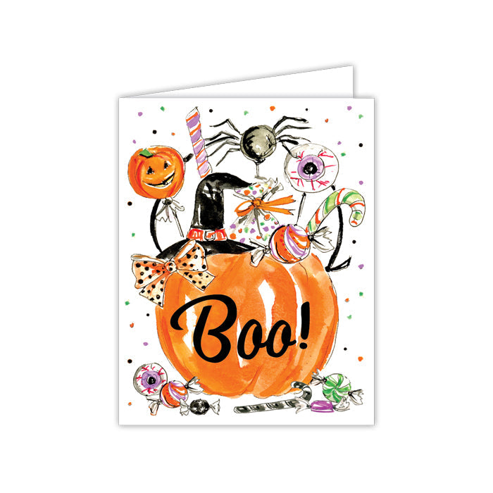 Candy Pumpkin Greeting Card