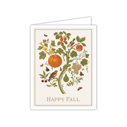 Happy Fall Tree Greeting Card