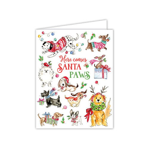 Christmas Dogs Greeting Card