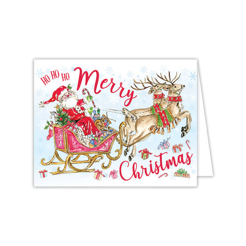 Santa Sleigh Greeting Card