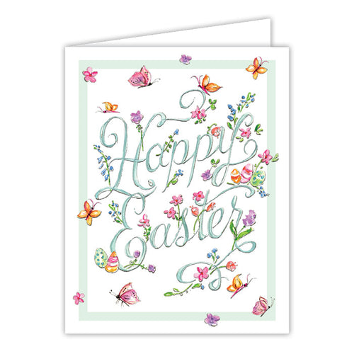 Happy Easter Florals Greeting Card