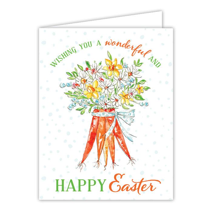 Easter Carrots Greeting Card