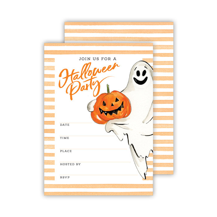 Halloween Ghost Medium Fill-In Invitation