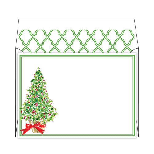 Christmas Tree Flat Note Stationery