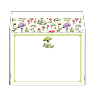 Handpainted Mushroom Flat Note Stationery
