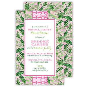 Palm Leaves Large Flat Invitation