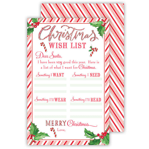 Candy Cane Letter to Santa
