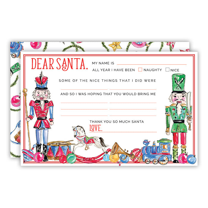 Traditional Nutcrackers Letter to Santa
