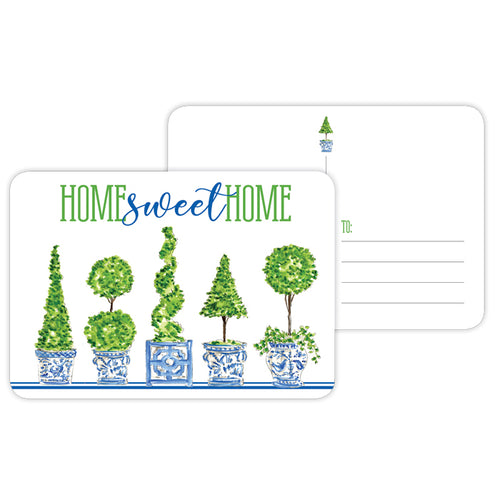 Home Sweet Home Topiaries Postcard