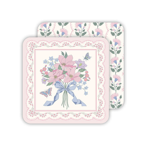Caitlin Wilson Blush Bouquet Paper Coasters