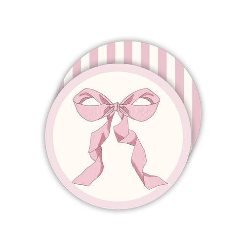 Caitlin Wilson Blush Bow Paper Coasters