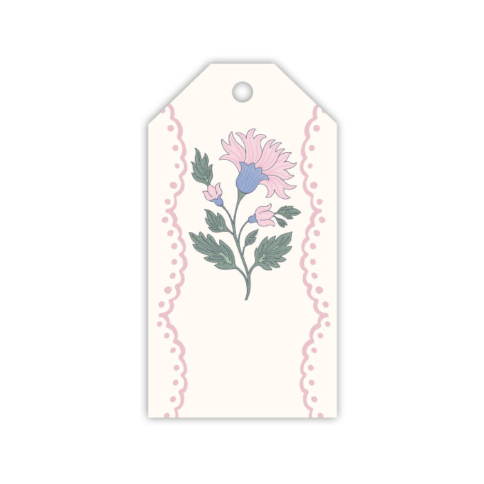 Caitlin Wilson Blush Floral Stripe Gift Tags