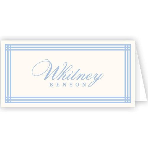 Caitlin Wilson French Blue Stripe Place Card